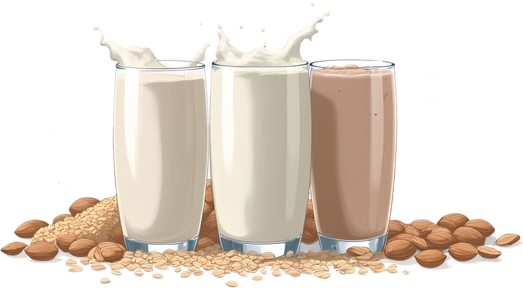 Стаканы молока